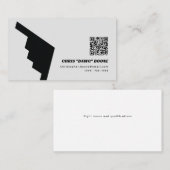 Carte De Visite Bombe moderne B-2 noir et blanc (Devant / Derrière)