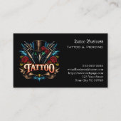 Carte De Visite Bon de cadeau de tatouage (Devant)