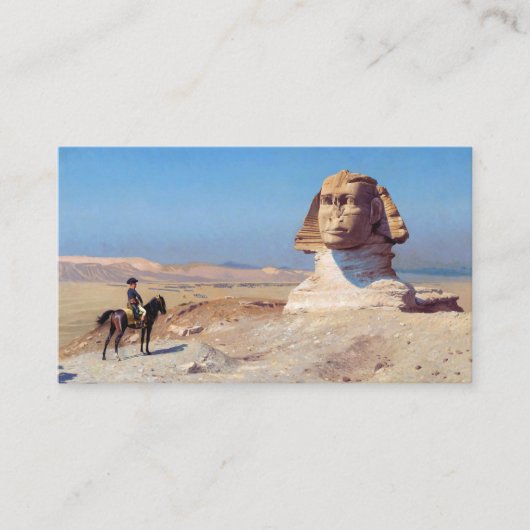 Carte De Visite Bonaparte Avant Le Sphinx Par Jean Leon Gerome (Devant)