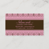 CARTE DE VISITE BONBON À TBA WINNER-SWIRLY AUSSI (Dos)