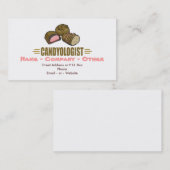 Carte De Visite Bonbons au chocolat drôles (Devant / Derrière)