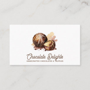 Carte De Visite Bonbons au chocolat et confections de truffes