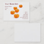 Carte De Visite Bonbons citrouilles d'Halloween (Devant / Derrière)