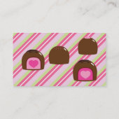 Carte De Visite Bonbons de coeur de chocolat (Dos)