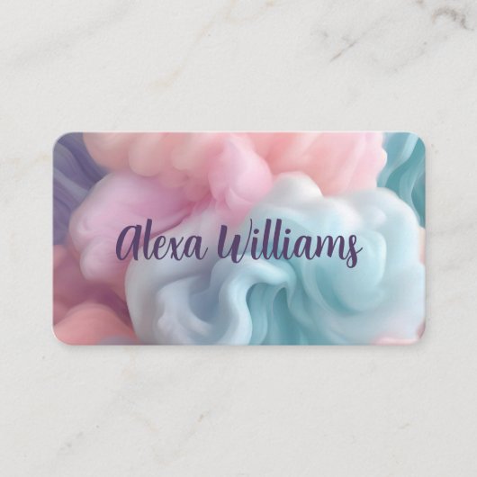 Carte De Visite Bonbons de coton Abstrait (Devant)