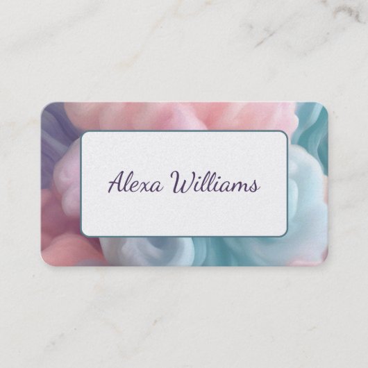 Carte De Visite Bonbons de coton Abstrait (Devant)