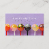 Carte De Visite Bonbons Lollipop, Fournitures de confiserie (Devant)