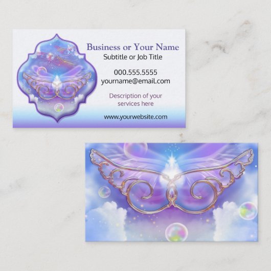 Carte De Visite Bonheur (Devant / Derrière)