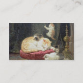 Carte De Visite Bonheur de coin du feu (huile sur le panneau) (Dos)