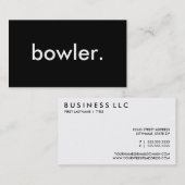 Carte De Visite bonhomme. (Devant / Derrière)