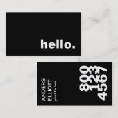 Carte De Visite bonjour (Devant / Derrière)