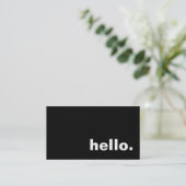 Carte De Visite bonjour (Debout devant)