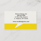 CARTE DE VISITE BONJOUR (Dos)