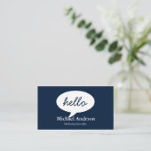 Carte De Visite Bonjour amical (Debout devant)