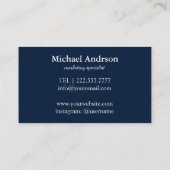 Carte De Visite Bonjour amical (Dos)