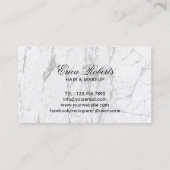 Carte De Visite Bonjour Belle Typographie Cheveux & Maquillage Art (Dos)