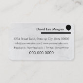 Carte De Visite Bonjour / conversation bulle (Dos)