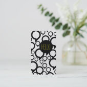 Carte De Visite Bonjour / conversation de bulle (Debout devant)