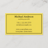 Carte De Visite Bonjour convivial (Dos)