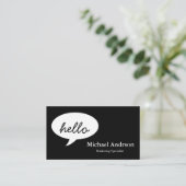 Carte De Visite Bonjour convivial (Debout devant)