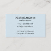 Carte De Visite Bonjour convivial (Dos)