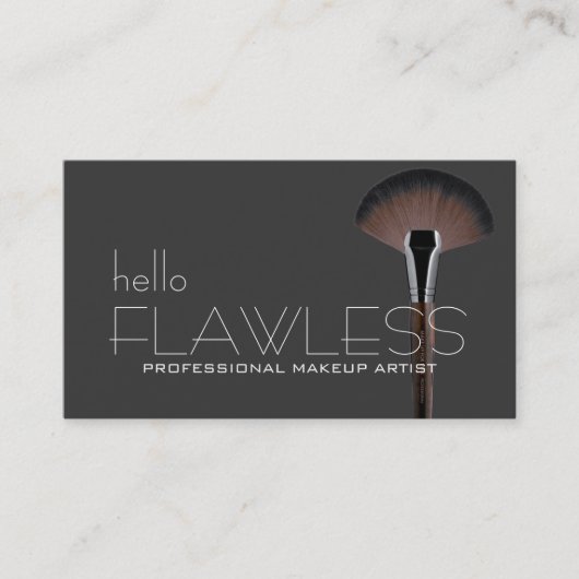 Carte De Visite Bonjour Flawless PROFESSIONNEL MAKEUP ARTISTE (Devant)