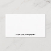 Carte De Visite Bonjour Magnifique Jolie Dame Visage Typographie (Dos)