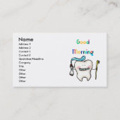 Carte De Visite bonjour mignon dentition dentaire (Devant)