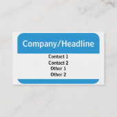 Carte De Visite Bonjour mon nom est, votre nom (Dos)