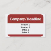 Carte De Visite Bonjour mon nom est, votre nom (Dos)