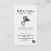 Carte De Visite *~* BONJOUR Pailleté Mermaid Étincelante Tortue de (Dos)