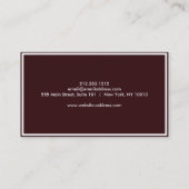 Carte De Visite Bonjour Premium (Dos)