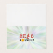 Carte De Visite Bonjour Sonshine, Sun Rays, Vues d'été (Extérieur déplié)