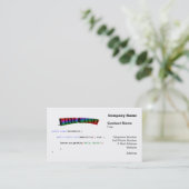 Carte De Visite Bonjour World geek saluant Java (Debout devant)