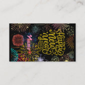 Carte De Visite Bonne année 2023 Thunder_Cove (Dos)