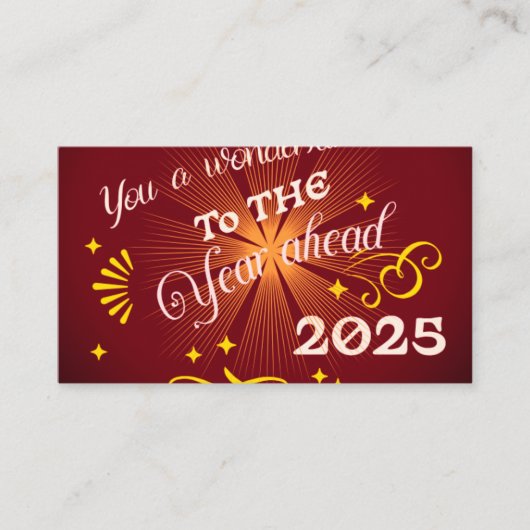 Carte De Visite Bonne année 2025 (Devant)
