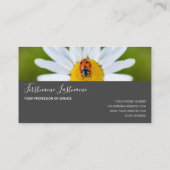 Carte De Visite Bonne chance ladybugs pointillés élégant rectangle (Dos)