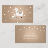 Carte De Visite Bonne d'enfants de garde de Childcare de (Devant / Derrière)