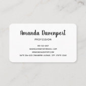 Carte De Visite Bonne dent dentaire souriante mignonne (Dos)