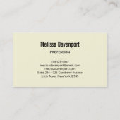 Carte De Visite Bonne dent dentaire souriante mignonne (Dos)