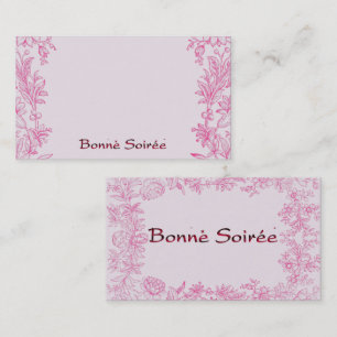 Carte de visite Bonne Soirée
