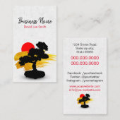 Carte De Visite Bonsai/Carte de visite paysager (Devant / Derrière)