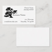 Carte de visite Bonsai Silhouette (Devant / Derrière)
