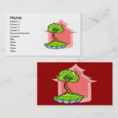 Carte de visite Bonsai Tree (Devant / Derrière)