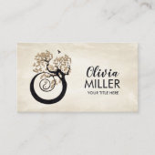 Carte De Visite Bonsai Yin Yan Spiral Arbre de vie (Devant)