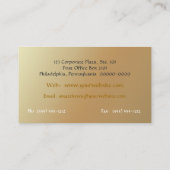 Carte De Visite Bonsai Zen massothérapeute (Dos)