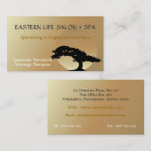 Carte De Visite Bonsai Zen massothérapeute (Devant / Derrière)