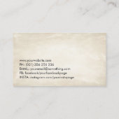 Carte De Visite Bonsai Zen Spirale de la vie (Dos)