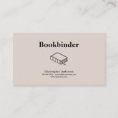 Carte De Visite Bookbinder (Devant)