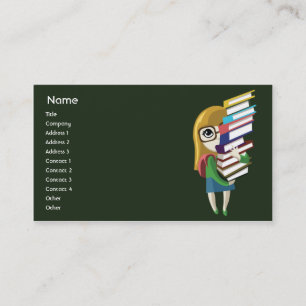 Carte De Visite Bookgirl - affaires